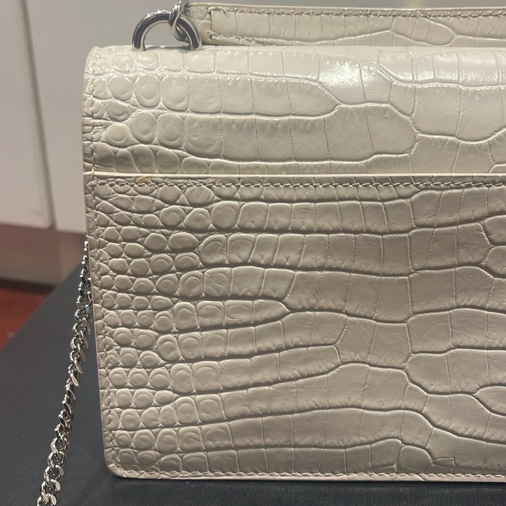 YSL Croc Embossed Sunset bag, small size - Picture 3 of 6